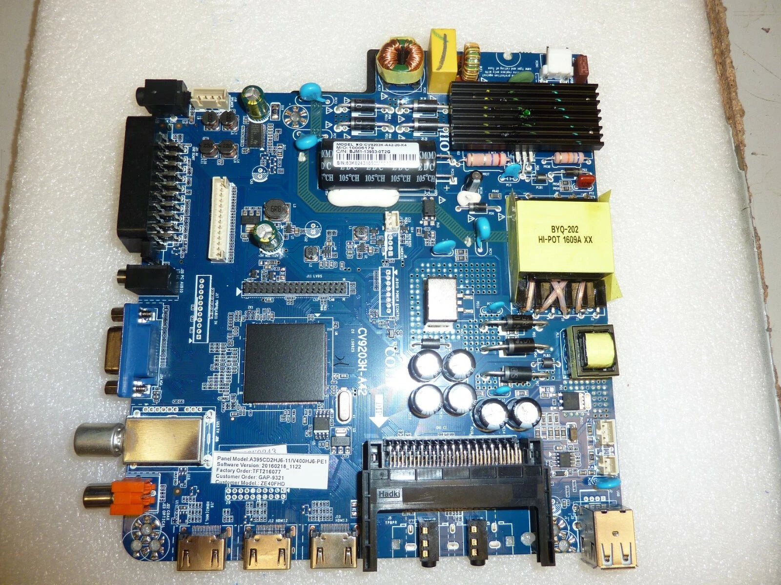 CV9203H-A42 MAIN BOARD TDF40 MyTV