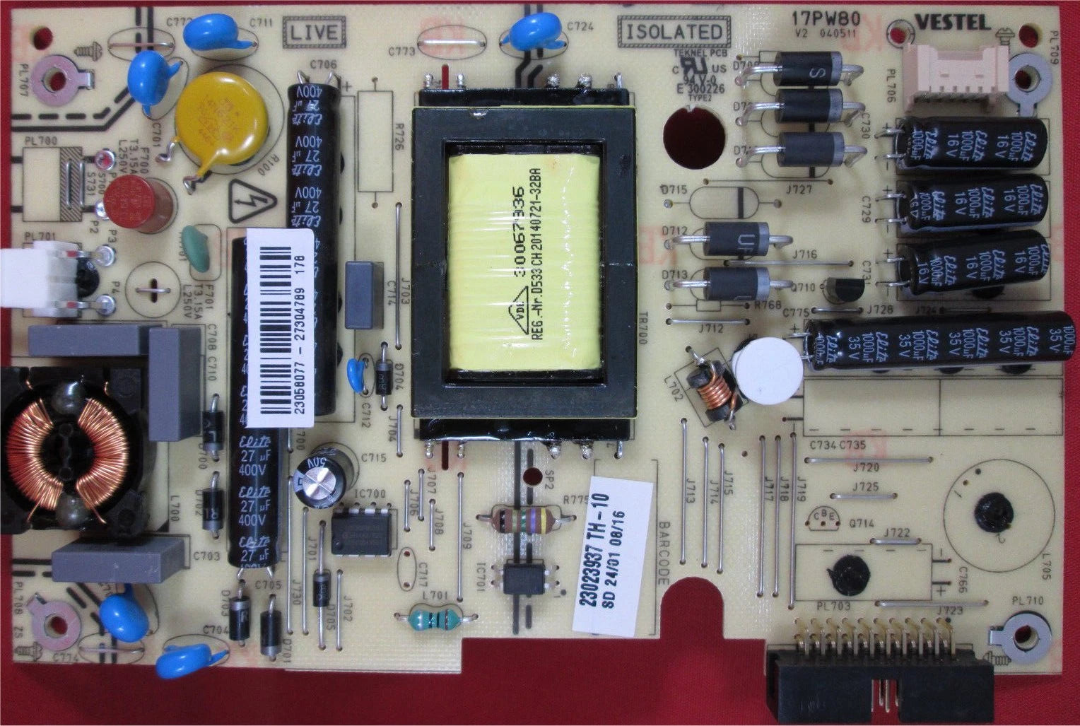 23100839 17PW80 Power Board Vestel