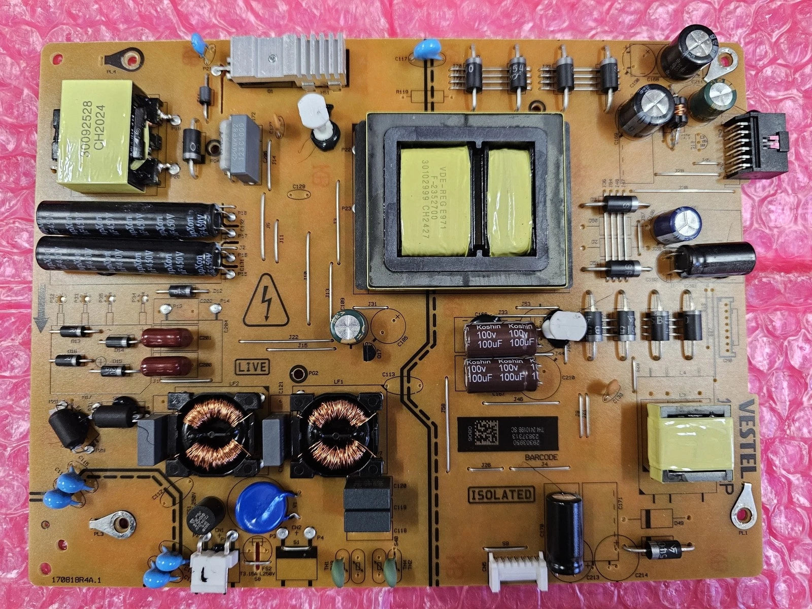 POWER BOARD 23837313 17IPS72P VESTEL PANASONIC TB-55W60AEY E TX-55MX600B