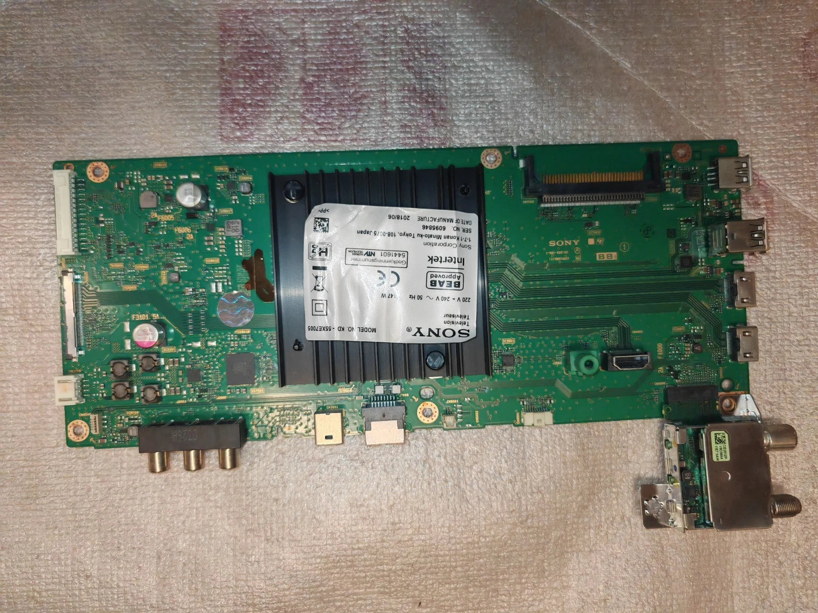 MAIN BOARD solo per SONY KD-55XE7005 A2183091B 1-981-926-21 173657421 B60