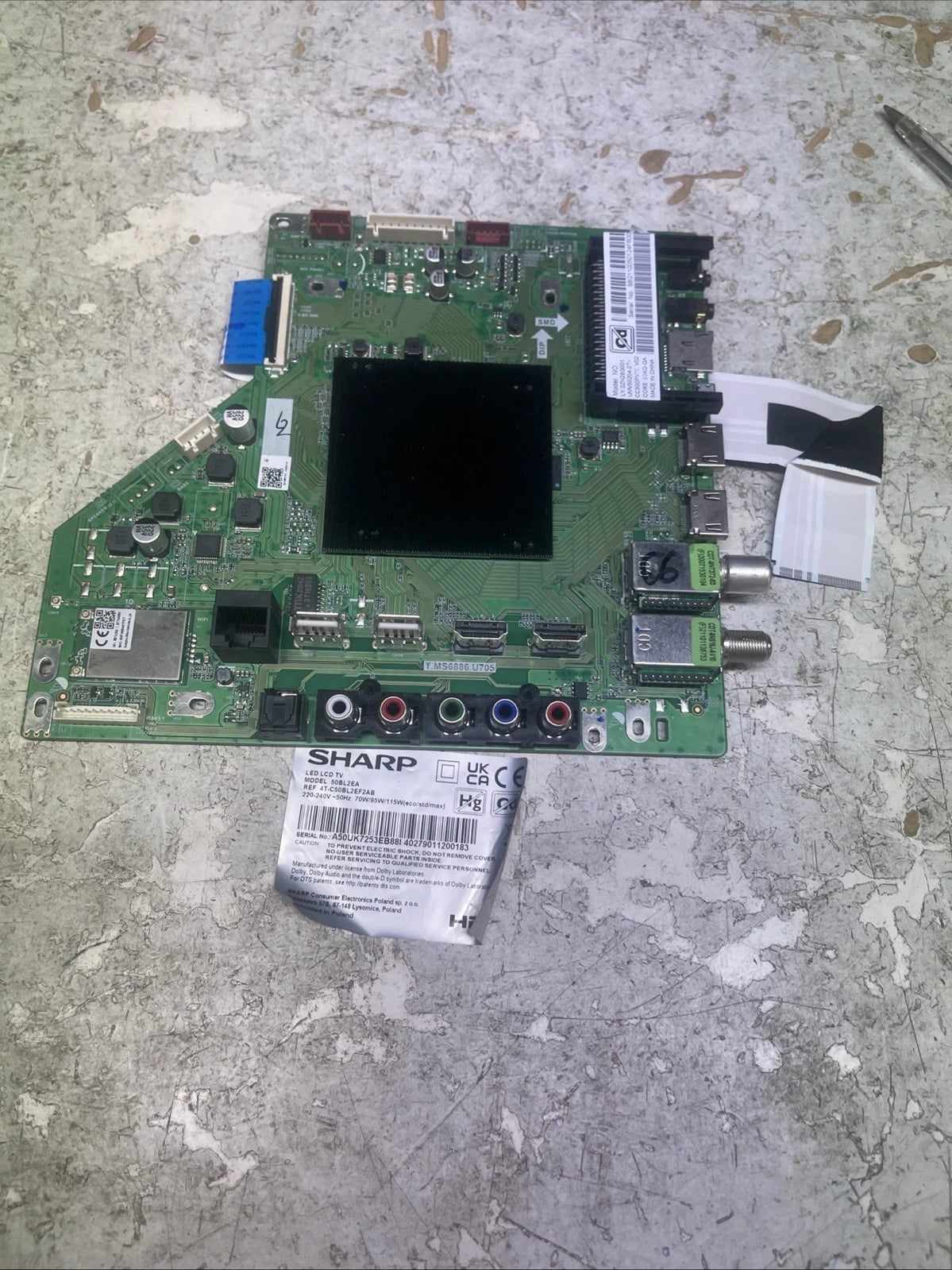 T.MS6886.U705 Main board Sharp 55BL3EA A55UK7353EB67Y